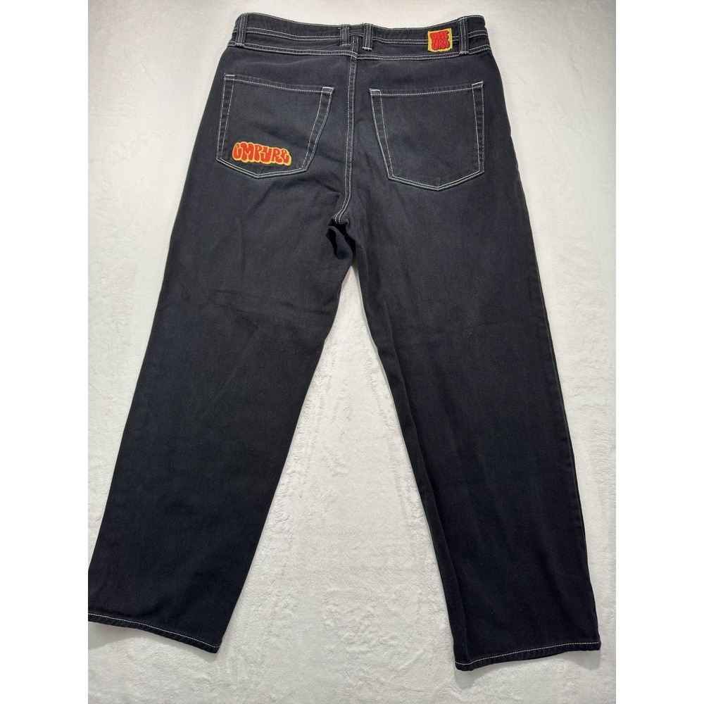 CMPURE Jeans Mens 32x30 Black Denim Relaxed Fit Straight Leg Dark Wash Casual - Picture 7 of 9